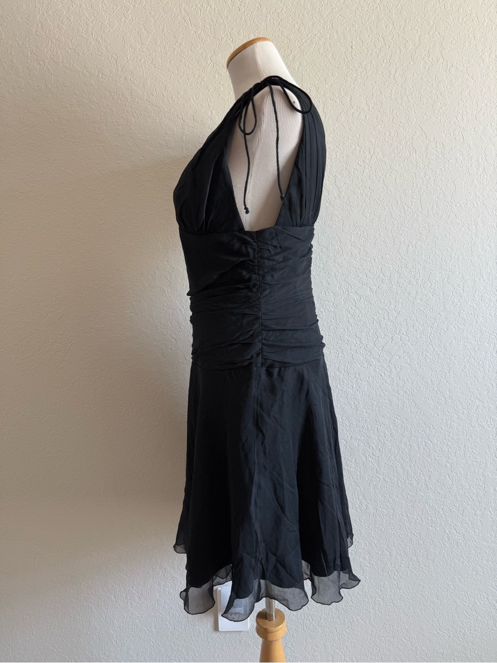 Express Silk Shoulder Tie Dress - Picture 3 of 13